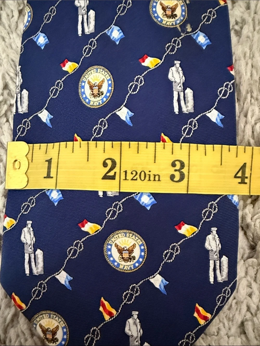 US Navy Silk Tie made for US NAVY memorial foundation military eclecticgrandpa